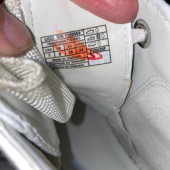 Daren UGG Snakeskin Embossed Lace-Up Boots #7 - Picture 8 of 10